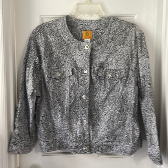 Ruby Rd. Snake Print Jacket - Picture 2 of 9